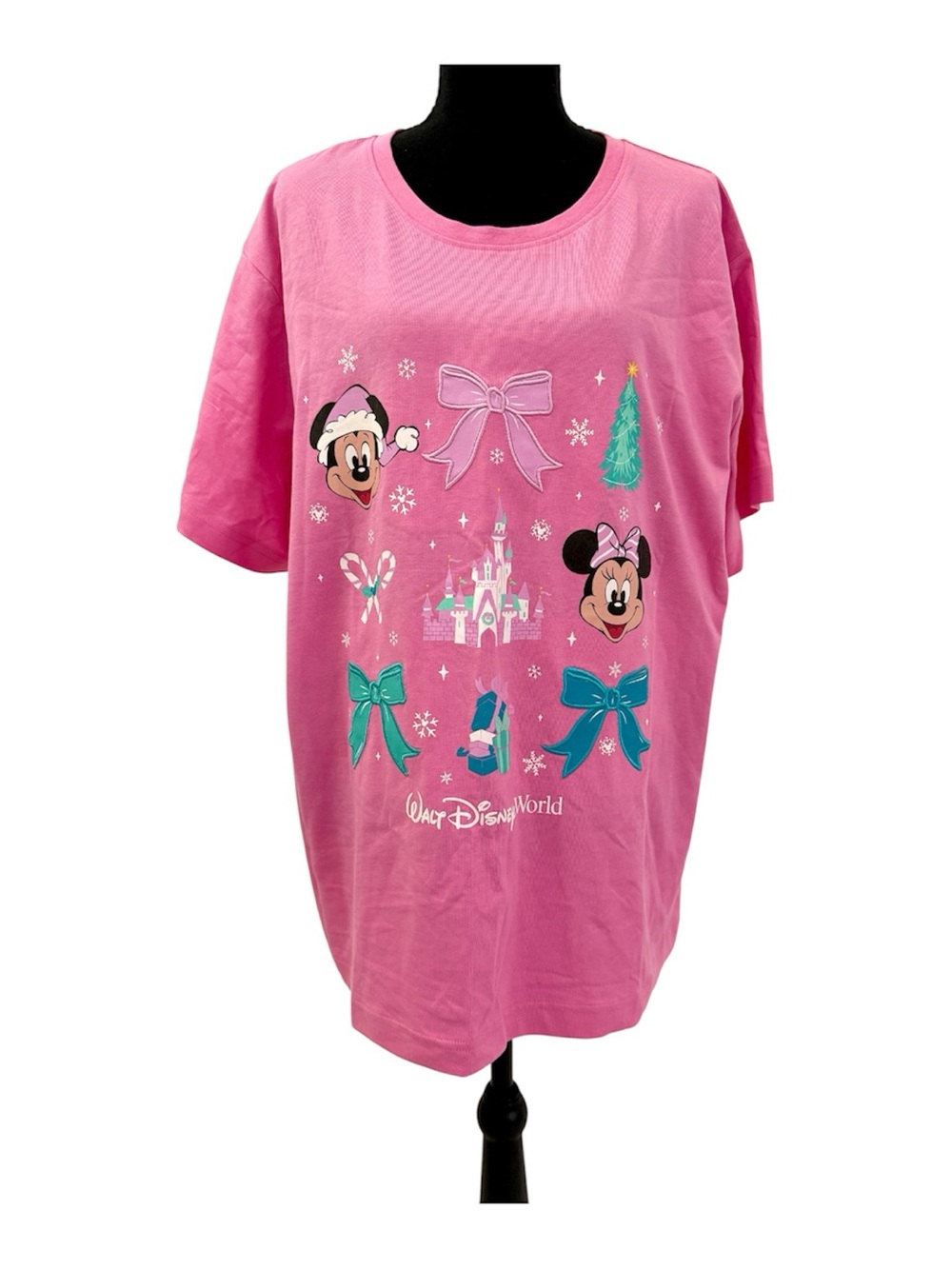 Disney Pink Minnie & Mickey Castle Holiday Tunic
